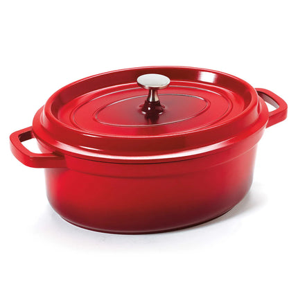 Nồi Dutch Oven Nhôm Tráng Gốm GET CA-009-R/BK/CC 3.3 lít Màu Đỏ