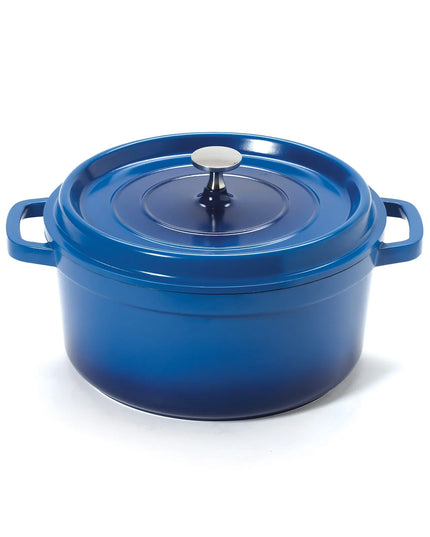 Nồi Dutch Oven Nhôm Tráng Gốm GET CA-012-CB/BK/CC 4.3 lít Xanh Cobalt