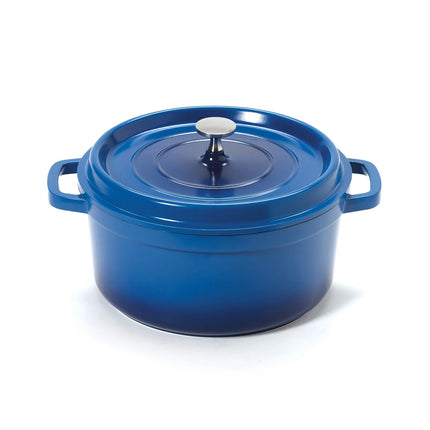 Nồi Dutch Oven Nhôm Tráng Gốm GET CA-012-CB/BK/CC 4.3 lít Xanh Cobalt