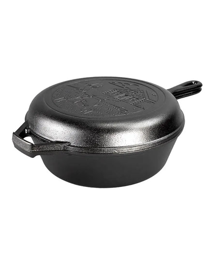 Nồi Gang Đúc Lodge LCCWND Combo Cooker 3 lít Wanderlust Màu Cabin