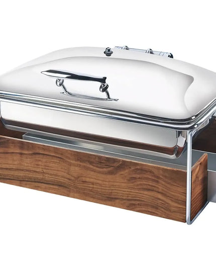Nồi Hâm Nóng Buffet Cal-Mil 3705-49 Cỡ Đầy Đủ Nắp Trượt & Đốt Cồn