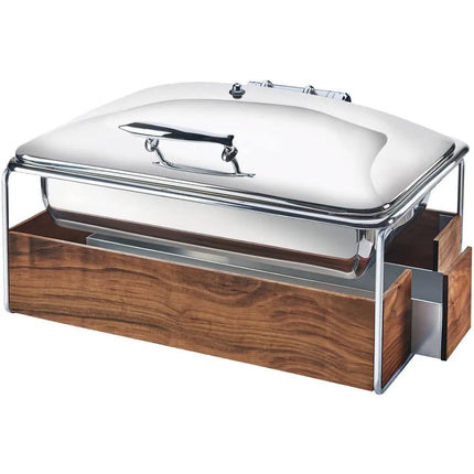 Nồi Hâm Nóng Buffet Cal-Mil 3705-49 Cỡ Đầy Đủ Nắp Trượt & Đốt Cồn