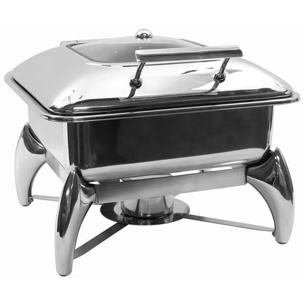 Nồi Hâm Nóng Buffet Tablecraft CW40176 Cỡ 2/3 Nắp Bản Lề & Đốt Cồn