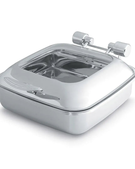 Nồi Hâm Nóng Buffet Vuông Vollrath 46134 Nắp Bản Lề & Bếp Từ