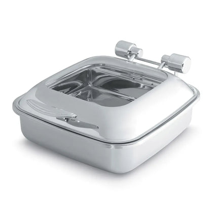 Nồi Hâm Nóng Buffet Vuông Vollrath 46134 Nắp Bản Lề & Bếp Từ