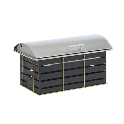 Nồi Hâm Nóng Chữ Nhật Cal-Mil 22630-90 7.6 lít Nắp Bản Lề Đốt Cồn