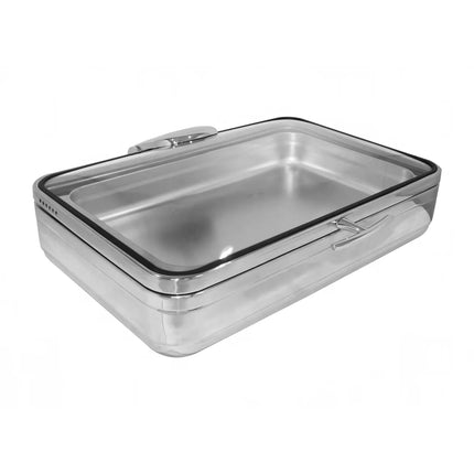 Nồi Hâm Nóng Chữ Nhật Cảm Ứng Từ Spring USA 2571-6/11 9.5 lít Nắp Kính Tháo Rời Inox