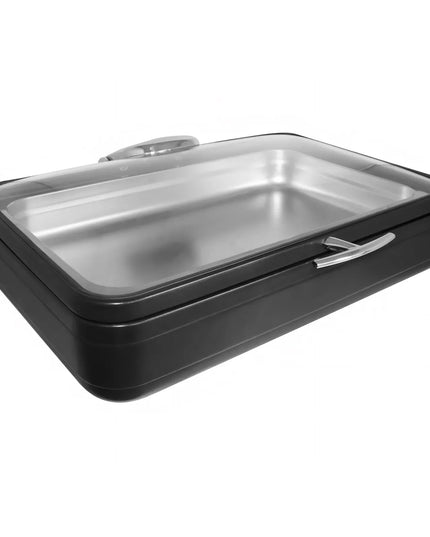 Nồi Hâm Nóng Chữ Nhật Cảm Ứng Từ Spring USA 2571-8/11 9.5 lít Nắp Kính Tháo Rời Inox Titanium