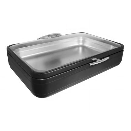 Nồi Hâm Nóng Chữ Nhật Cảm Ứng Từ Spring USA 2571-8/11 9.5 lít Nắp Kính Tháo Rời Inox Titanium