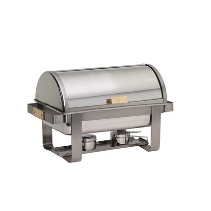 Nồi Hâm Nóng Thức Ăn Nguyên Khổ American Metalcraft MACD3 Nắp Cuốn Dùng Nhiên Liệu
