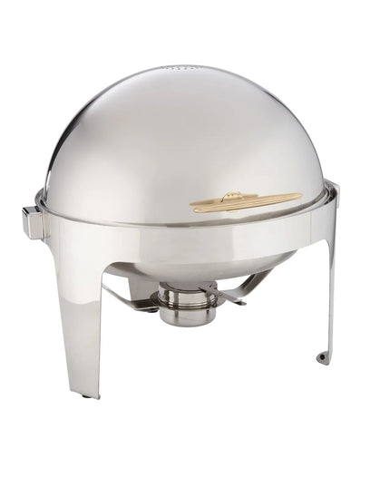Nồi Hâm Nóng Thức Ăn Tròn American Metalcraft GOLDAGRD18 Nắp Cuốn Dùng Nhiên Liệu