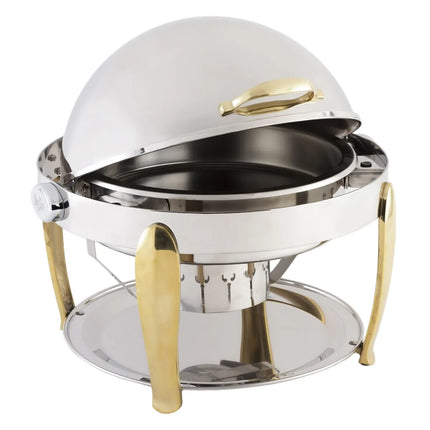 Nồi Hâm Nóng Thức Ăn Tròn Bon Chef 10001 Nắp Cuốn Kèm Bộ Đốt Nhiên Liệu