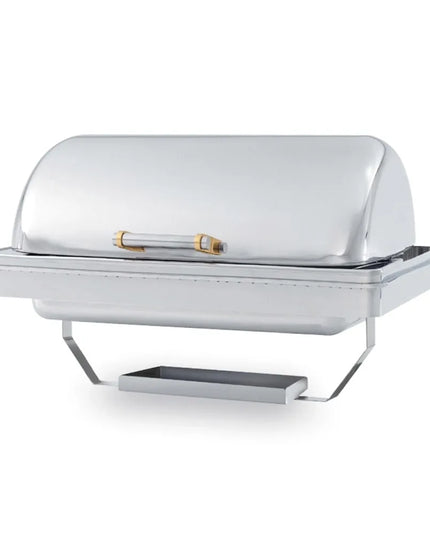 Nồi Hâm Nóng Thức Ăn Vollrath 46258 Cỡ Đầy Đủ Nắp Cuốn Đốt Cồn