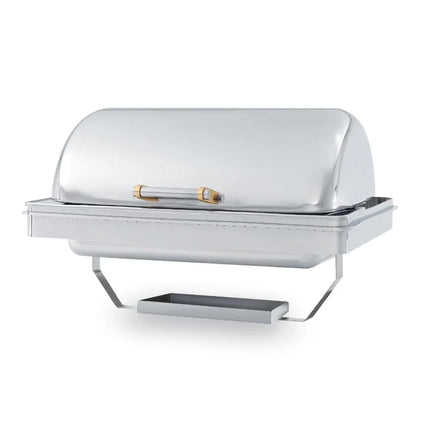 Nồi Hâm Nóng Thức Ăn Vollrath 46258 Cỡ Đầy Đủ Nắp Cuốn Đốt Cồn