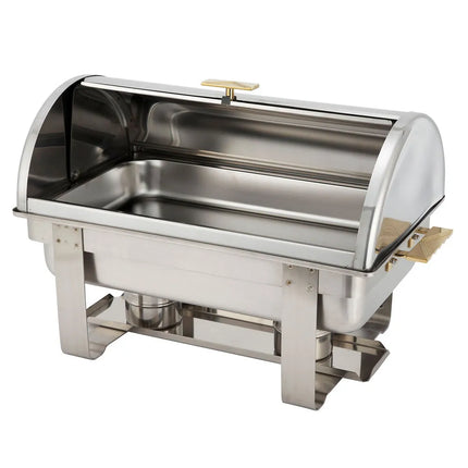 Nồi Hâm Nóng Thức Ăn Winco C-5080 Nắp Cuốn Full Size Kèm Bộ Đốt Nhiên Liệu