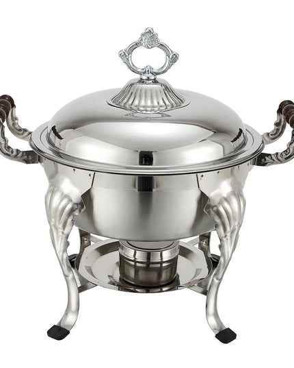 Nồi Hâm Nóng Tròn Winco 708 Nắp Rời Dùng Nhiên Liệu