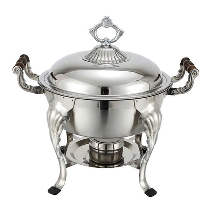 Nồi Hâm Nóng Tròn Winco 708 Nắp Rời Dùng Nhiên Liệu