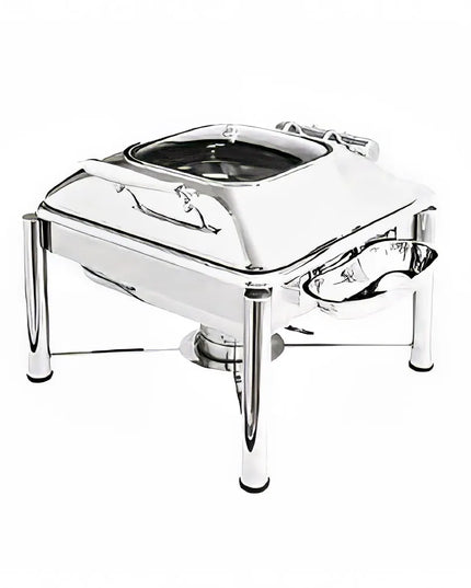 Nồi Hâm Nóng Vuông Cảm Ứng Từ Eastern Tabletop 3934GPL 5.7 lít Nắp Kính Bản Lề Inox