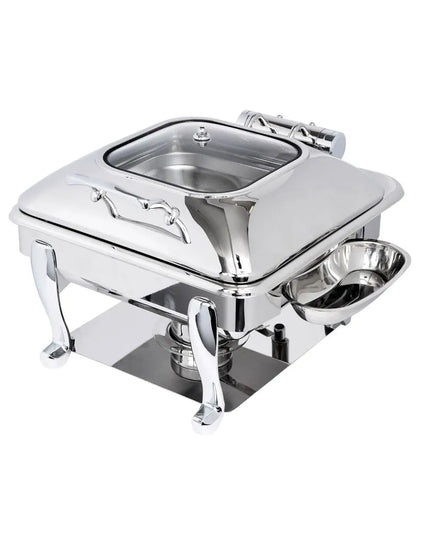 Nồi Hâm Nóng Vuông Cảm Ứng Từ Eastern Tabletop 3934GS 5.7 lít Nắp Kính Bản Lề Inox