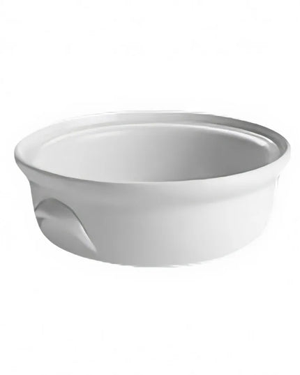 Nồi Hầm Tròn Hall China HL8220BWHA 414 ml Có Tay Cầm - Sứ, Trắng