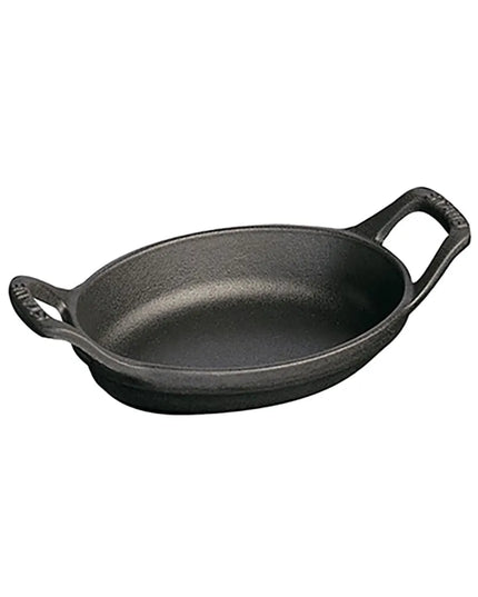 Nồi Oval Mini Staub 1004100 Gang Đúc Tráng Men Đen Nhám 240 ml
