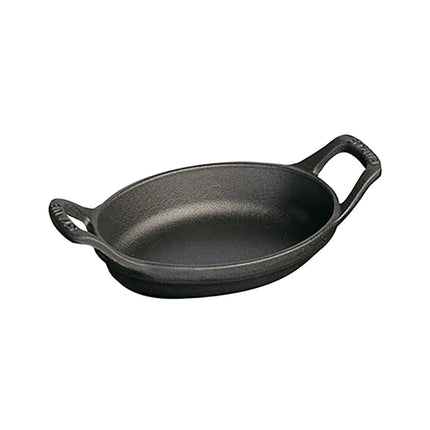 Nồi Oval Mini Staub 1004100 Gang Đúc Tráng Men Đen Nhám 240 ml