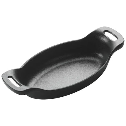 Nồi Phục Vụ Oval Mini Cảm Ứng Winco CASM-6O Gang Đúc Men Đen Nhám 16.5 cm x 10.8 cm