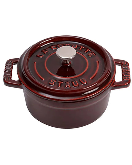 Nồi Tròn Mini La Cocotte Staub 1004195 Gang Tráng Men Grenadine 250 ml