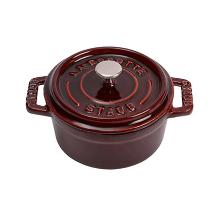 Nồi Tròn Mini La Cocotte Staub 1004195 Gang Tráng Men Grenadine 250 ml
