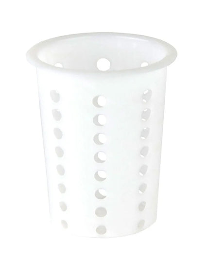 Ống Đựng Dao Muỗng Nĩa Browne 5735 Đường Kính 10.8 cm, Cao 13.3 cm, Nhựa Polyethylene, Màu Trắng