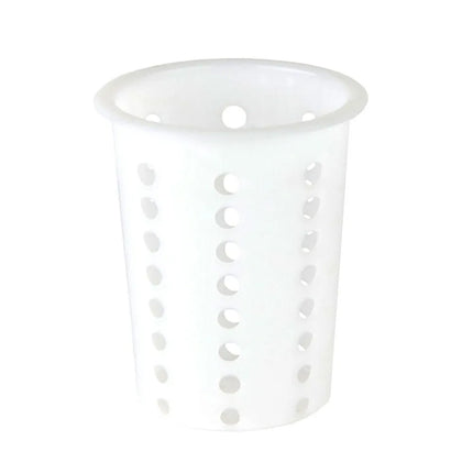 Ống Đựng Dao Muỗng Nĩa Browne 5735 Đường Kính 10.8 cm, Cao 13.3 cm, Nhựa Polyethylene, Màu Trắng