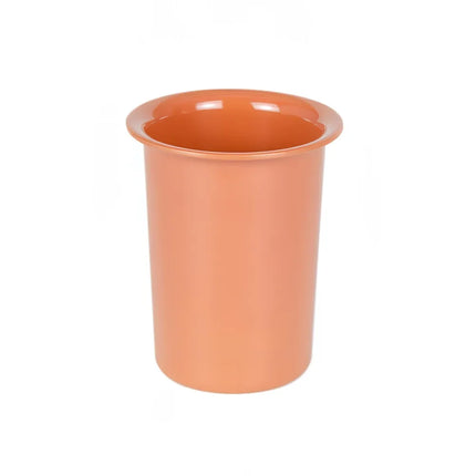 Ống Đựng Dao Muỗng Nĩa Tròn Cal-Mil 1017-62 11.4 cm, Cao 14 cm, Melamine, Màu Cam Terra Cotta