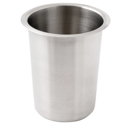 Ống Đựng Dao Muỗng Nĩa Tròn Cal-Mil 1017-SOLID 11.4 cm, Không Lỗ, Cao 14 cm, Inox