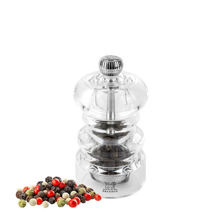 PEUGEOT | NANCY Pepper Mill Grinder – Acrylic - 9 cm - 2-Stage SS Mechanism