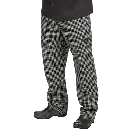 Quần Bếp Rộng Chef Revival P020HT-7X - Houndstooth, Poly-Cotton, Size 7XL