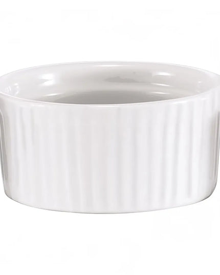 Ramekin Browne 564021W Gốm Có Gân Trắng 150 ml