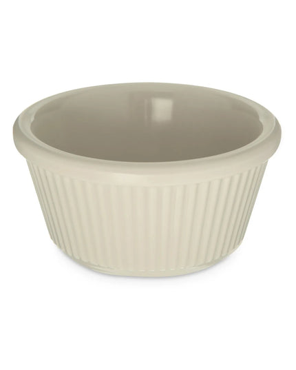Ramekin Carlisle S282-842 Melamine Có Gân Màu Bone 90 ml (12 Cái/Hộp)