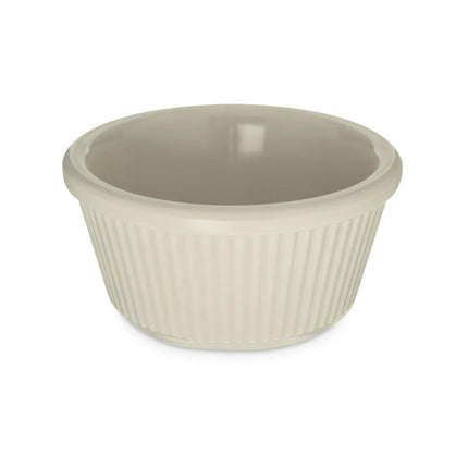 Ramekin Carlisle S282-842 Melamine Có Gân Màu Bone 90 ml (12 Cái/Hộp)