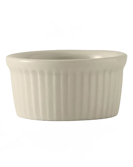Ramekin Có Gân Tuxton BEX-0452 Gốm Trắng American White 135 ml