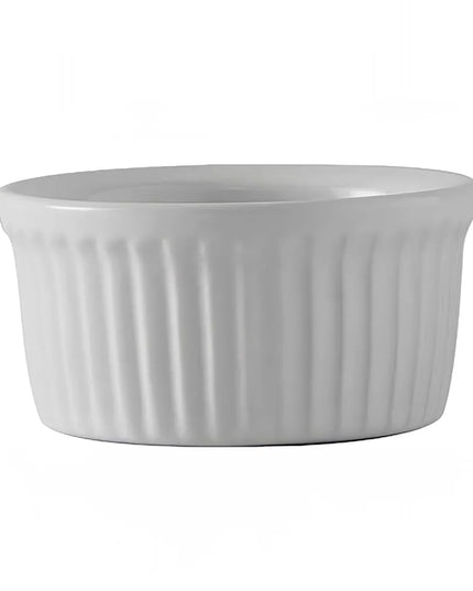 Ramekin Có Gân Tuxton BWX-0452 Gốm Trắng 135 ml