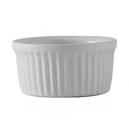 Ramekin Có Gân Tuxton BWX-0452 Gốm Trắng 135 ml