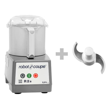 ROBOT COUPE R 2B - tabletop cutter / hummus cutter - 2.9 litres - 550 W - 1500 rpm