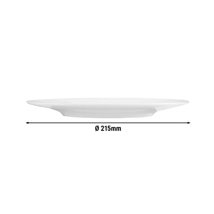 SELTMANN WEIDEN | Flat Porcelain Plate Ø 215 mm Coup Fine Dining – White