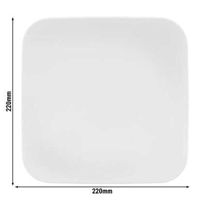 SELTMANN WEIDEN | Square Porcelain Plate 220 x 220 mm Coup Fine Dining – White