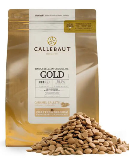 Socola Vàng Bỉ Callebaut® Tan Chảy Sephra CHK-R30GOLD-2B-U75-C Sẵn Dùng Cho Máy Phun, Túi 2.49 kg