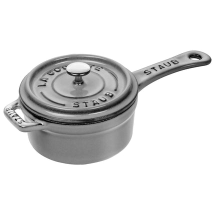 STAUB | Cast Iron Saucepan – Ø 10 cm - Graphite Grey - Grill/Oven to 260°C