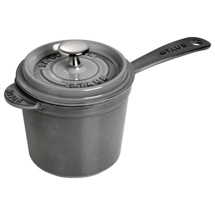STAUB | Cast Iron Saucepan – Ø 18 cm - Graphite Grey - All Hobs + Oven/Grill to 240°C