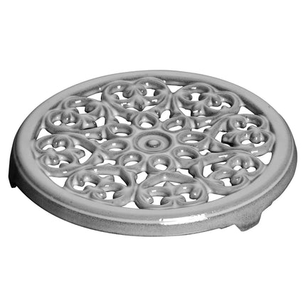 STAUB | Cast Iron Trivet Pot Stand – Lily Design - Ø230 mm - Graphite Grey