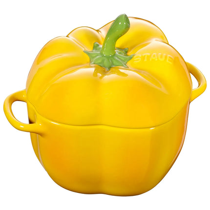 STAUB| Ceramic Cocotte Casserole Dish – Bell Pepper Shape - Yellow - 0.45 L - Made in France