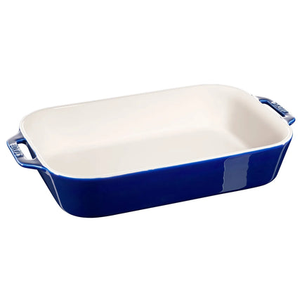 STAUB| Ceramic Rectangular Baking Dish – Dark Blue - 340×240 mm - Stackable